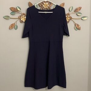 Ann Taylor Navy Blue Knit Dress Size Medium